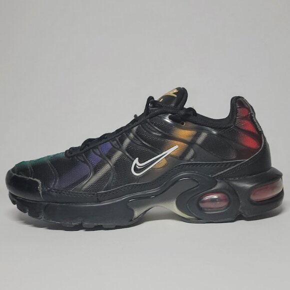 Nike Air Max Plus GS Tuned Air Black Multicolor Women’s 7 (5.5Y Youth) - Picture 2 of 11